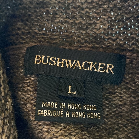 Bushwacker Women’s Cardigan Cotton Wool and Linen size Large Green Button Up - Picture 8 of 9